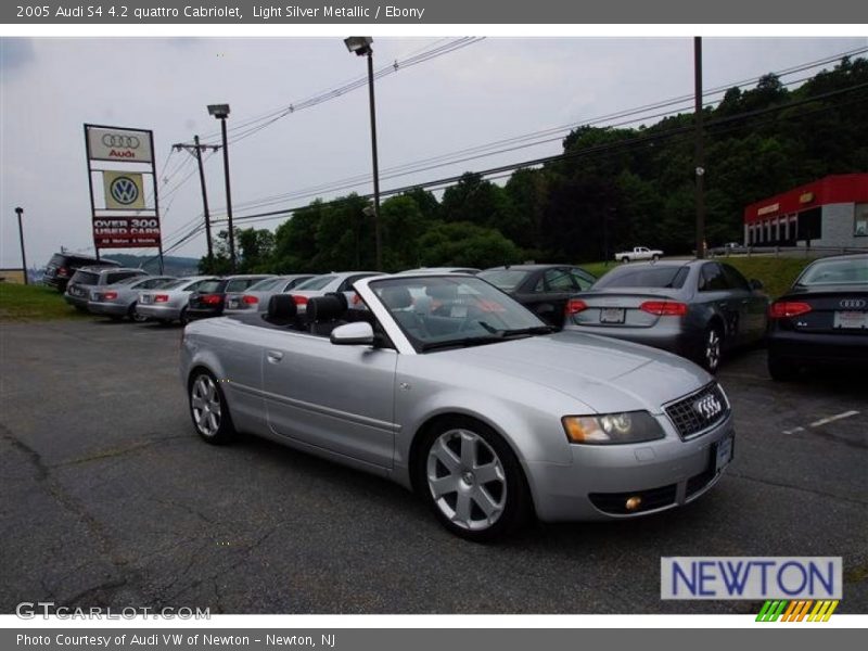 Light Silver Metallic / Ebony 2005 Audi S4 4.2 quattro Cabriolet