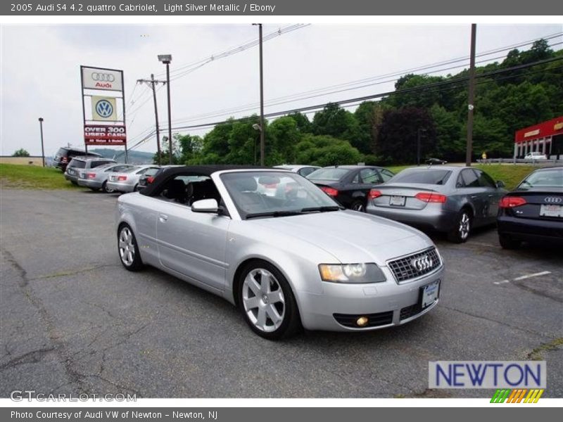 Light Silver Metallic / Ebony 2005 Audi S4 4.2 quattro Cabriolet