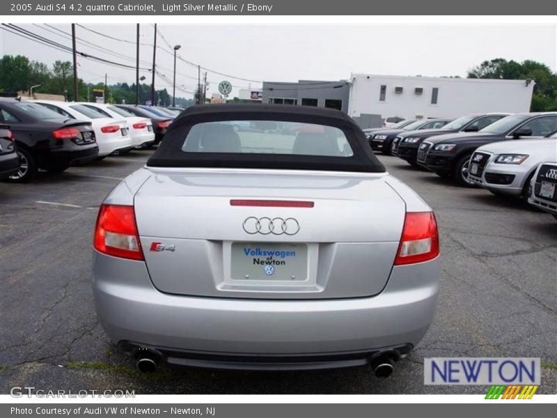 Light Silver Metallic / Ebony 2005 Audi S4 4.2 quattro Cabriolet