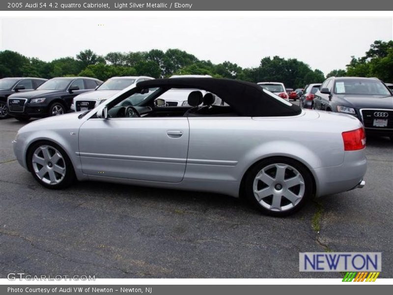 Light Silver Metallic / Ebony 2005 Audi S4 4.2 quattro Cabriolet