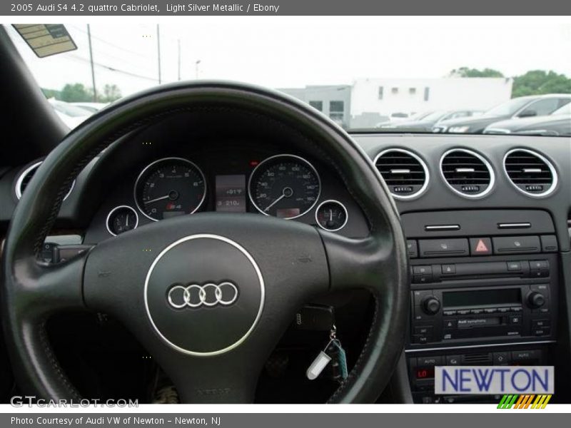 Light Silver Metallic / Ebony 2005 Audi S4 4.2 quattro Cabriolet