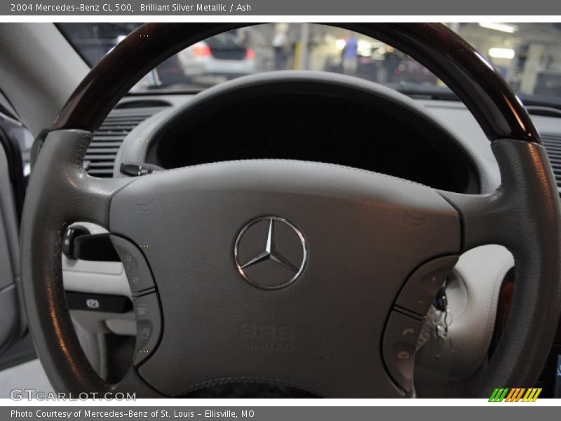 Brilliant Silver Metallic / Ash 2004 Mercedes-Benz CL 500