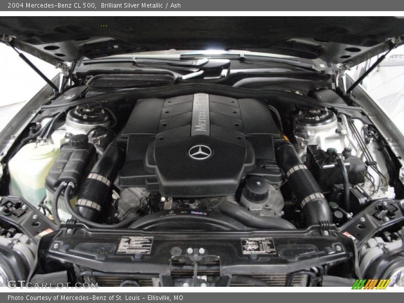 Brilliant Silver Metallic / Ash 2004 Mercedes-Benz CL 500