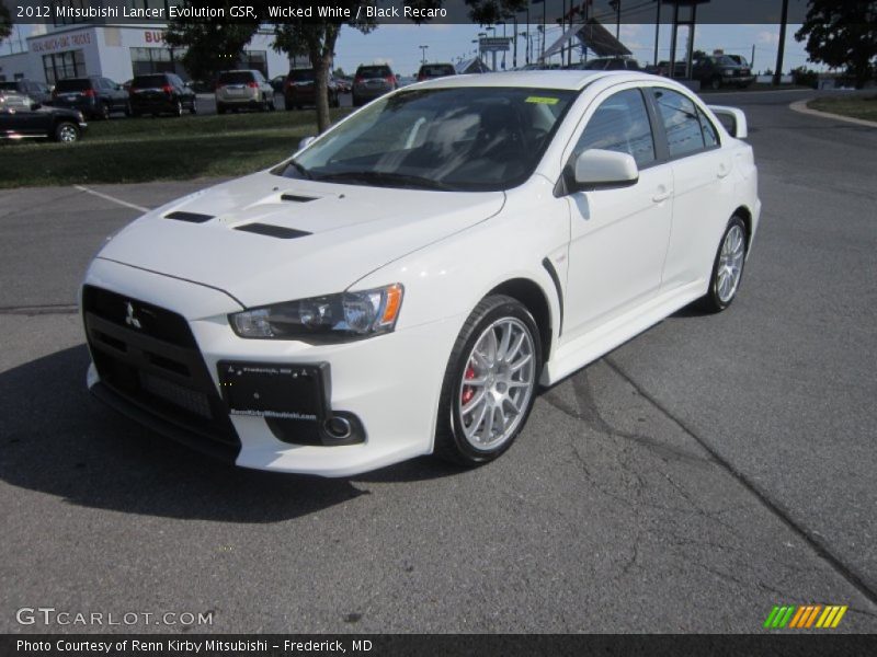 Front 3/4 View of 2012 Lancer Evolution GSR