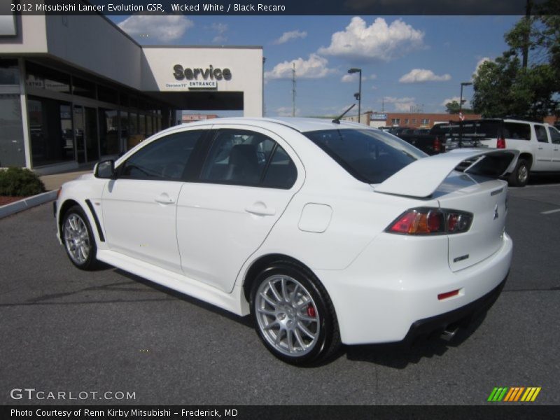  2012 Lancer Evolution GSR Wicked White