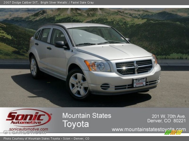 Bright Silver Metallic / Pastel Slate Gray 2007 Dodge Caliber SXT