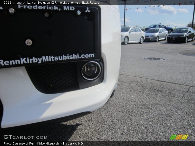 Wicked White / Black Recaro 2012 Mitsubishi Lancer Evolution GSR