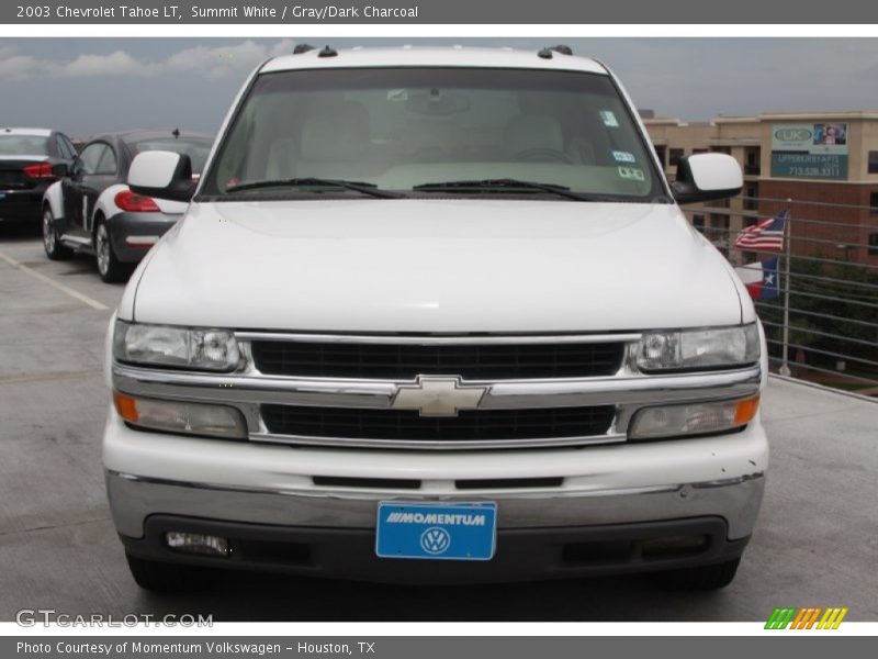 Summit White / Gray/Dark Charcoal 2003 Chevrolet Tahoe LT