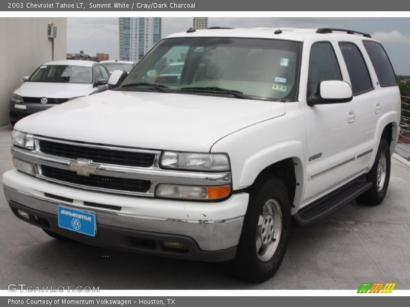 Summit White / Gray/Dark Charcoal 2003 Chevrolet Tahoe LT