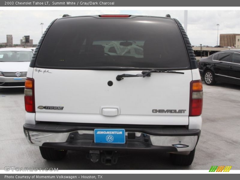 Summit White / Gray/Dark Charcoal 2003 Chevrolet Tahoe LT