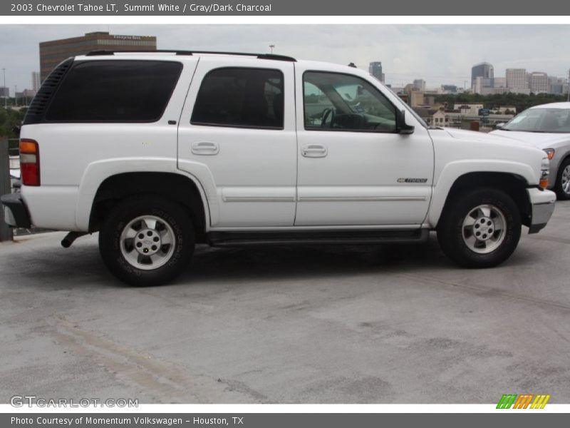 Summit White / Gray/Dark Charcoal 2003 Chevrolet Tahoe LT