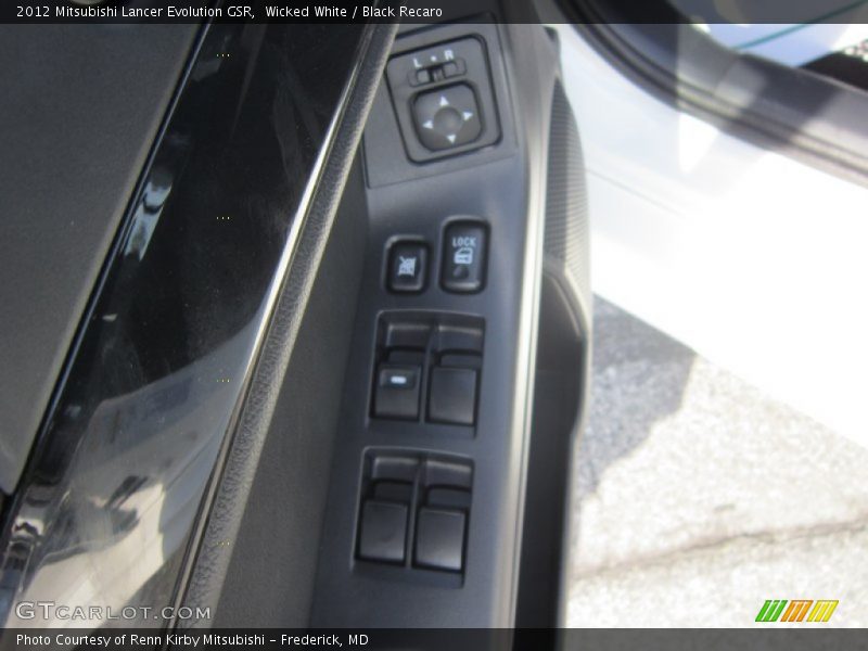 Wicked White / Black Recaro 2012 Mitsubishi Lancer Evolution GSR