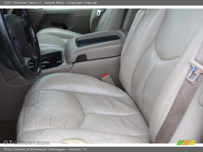 Summit White / Gray/Dark Charcoal 2003 Chevrolet Tahoe LT