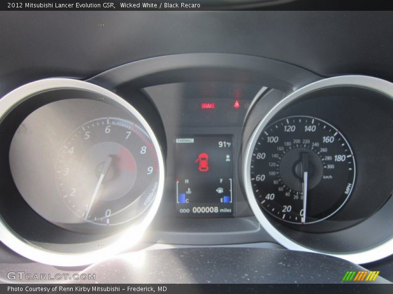  2012 Lancer Evolution GSR GSR Gauges