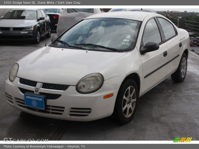 Stone White / Dark Slate Gray 2003 Dodge Neon SE