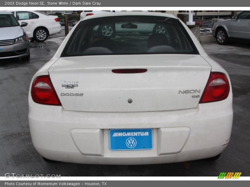 Stone White / Dark Slate Gray 2003 Dodge Neon SE