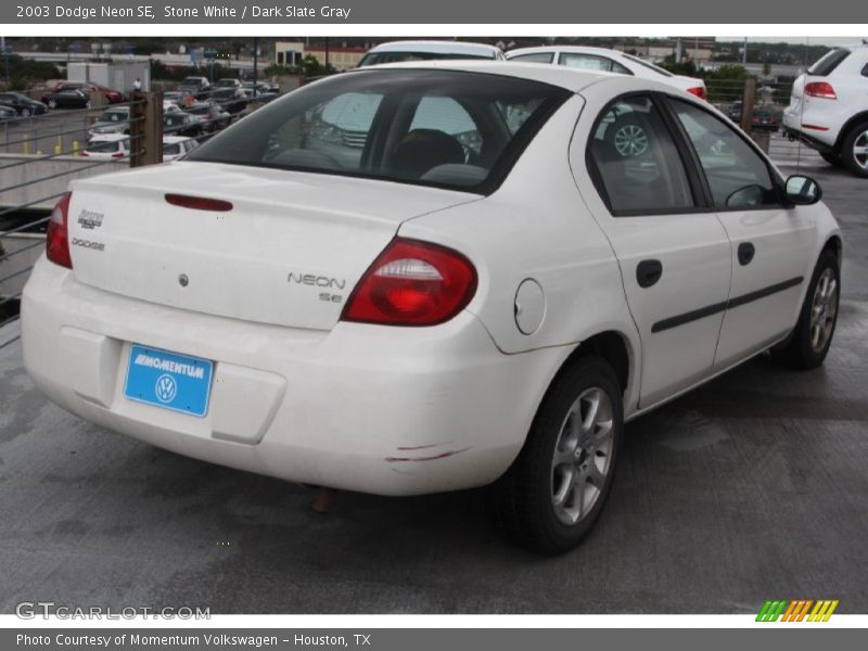 Stone White / Dark Slate Gray 2003 Dodge Neon SE