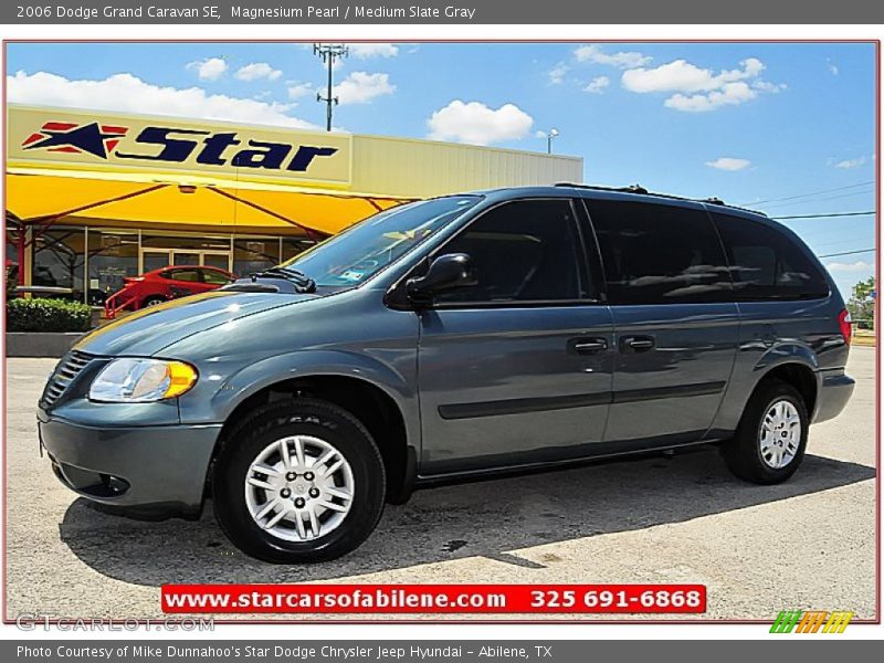 Magnesium Pearl / Medium Slate Gray 2006 Dodge Grand Caravan SE