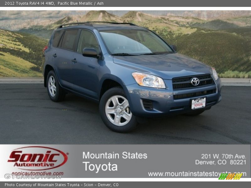 Pacific Blue Metallic / Ash 2012 Toyota RAV4 I4 4WD