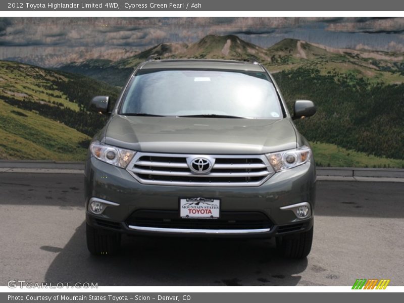 Cypress Green Pearl / Ash 2012 Toyota Highlander Limited 4WD
