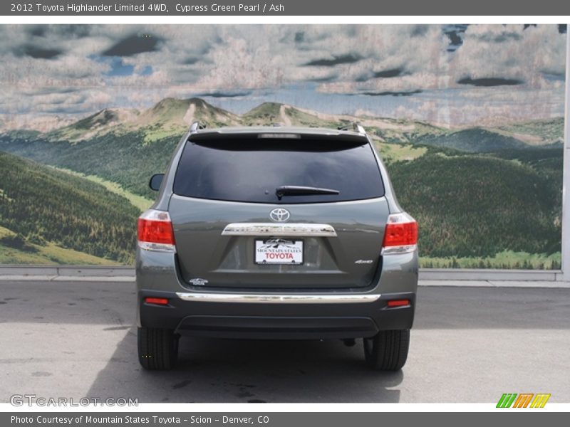 Cypress Green Pearl / Ash 2012 Toyota Highlander Limited 4WD