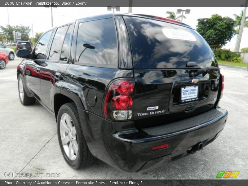 Black / Ebony 2008 Chevrolet TrailBlazer SS