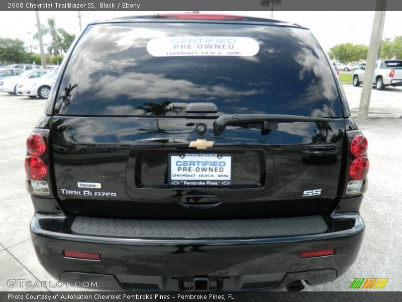 Black / Ebony 2008 Chevrolet TrailBlazer SS