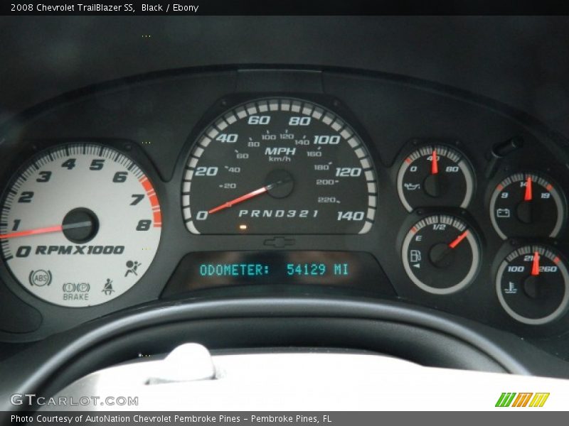 Black / Ebony 2008 Chevrolet TrailBlazer SS