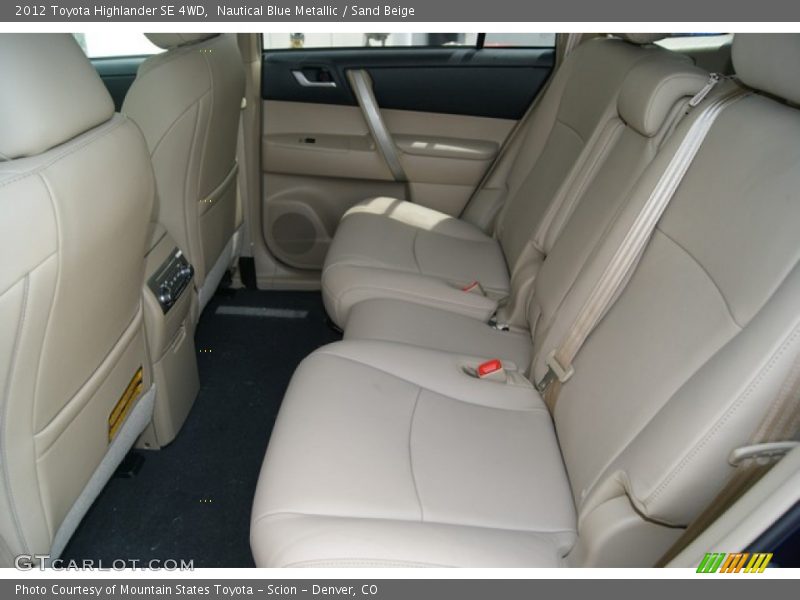 Nautical Blue Metallic / Sand Beige 2012 Toyota Highlander SE 4WD