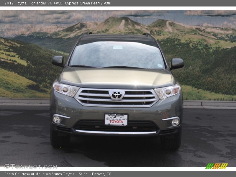 Cypress Green Pearl / Ash 2012 Toyota Highlander V6 4WD