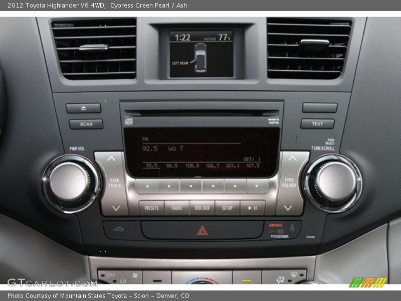 Cypress Green Pearl / Ash 2012 Toyota Highlander V6 4WD