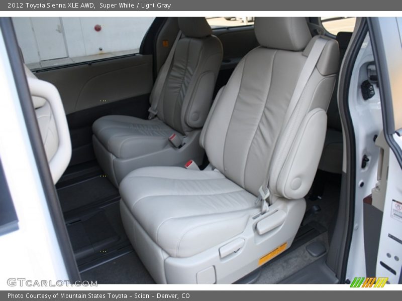 Super White / Light Gray 2012 Toyota Sienna XLE AWD