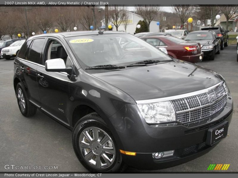Alloy Grey Metallic / Charcoal Black 2007 Lincoln MKX AWD