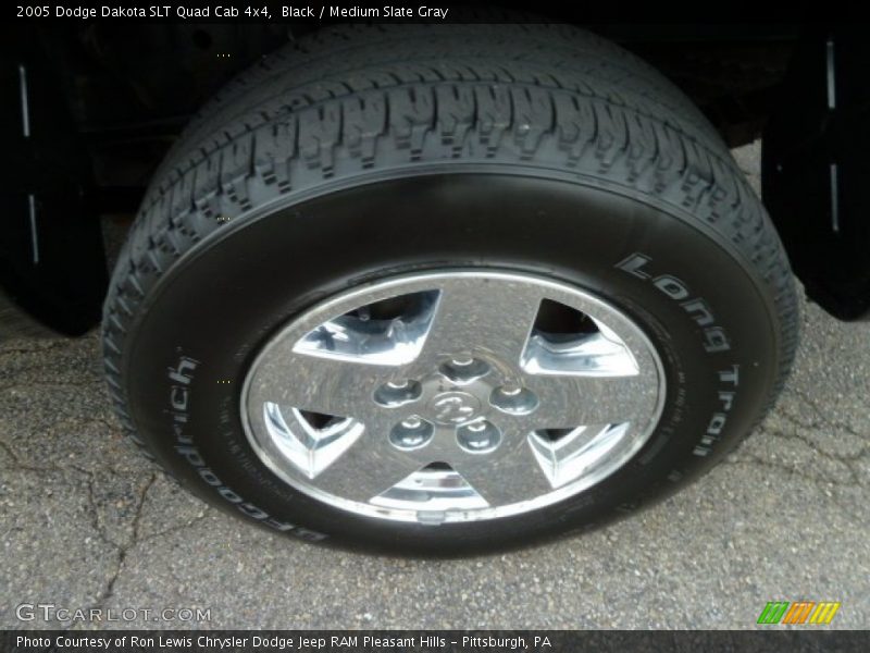 Black / Medium Slate Gray 2005 Dodge Dakota SLT Quad Cab 4x4