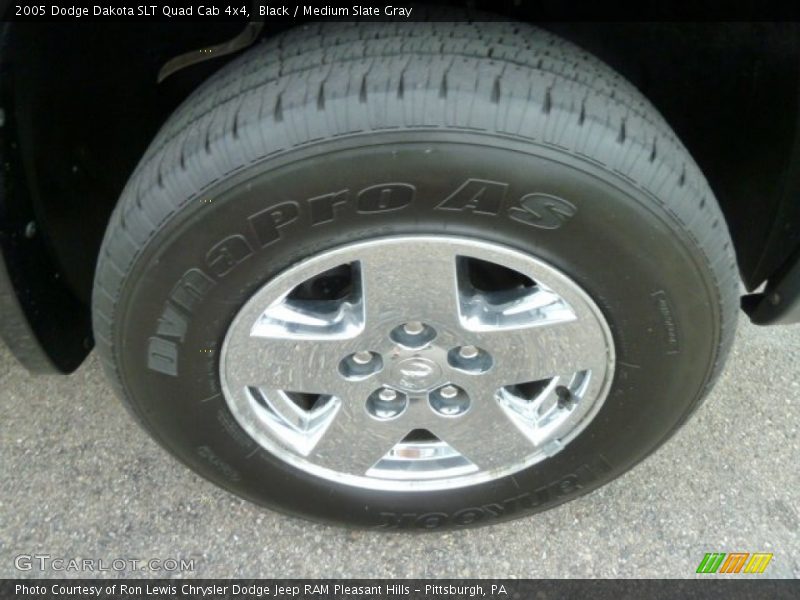 Black / Medium Slate Gray 2005 Dodge Dakota SLT Quad Cab 4x4