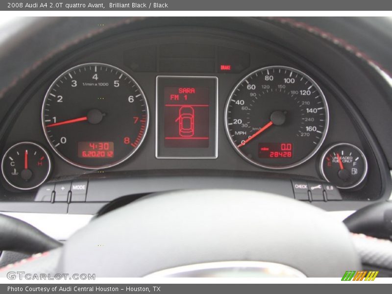  2008 A4 2.0T quattro Avant 2.0T quattro Avant Gauges