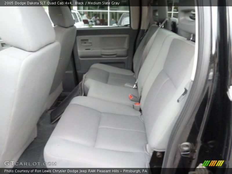 Black / Medium Slate Gray 2005 Dodge Dakota SLT Quad Cab 4x4