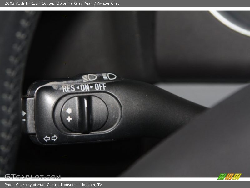 Controls of 2003 TT 1.8T Coupe