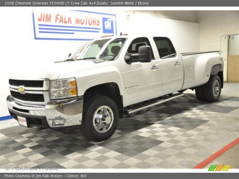 Summit White / Ebony 2008 Chevrolet Silverado 3500HD LT Crew Cab 4x4 Dually