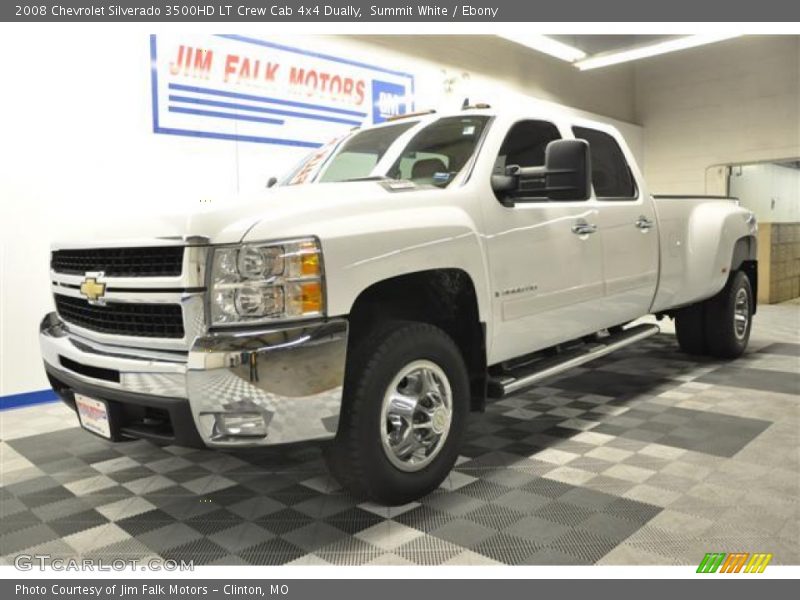 Summit White / Ebony 2008 Chevrolet Silverado 3500HD LT Crew Cab 4x4 Dually