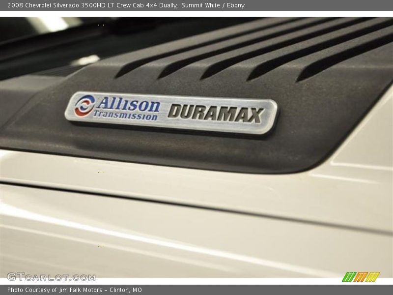 Summit White / Ebony 2008 Chevrolet Silverado 3500HD LT Crew Cab 4x4 Dually