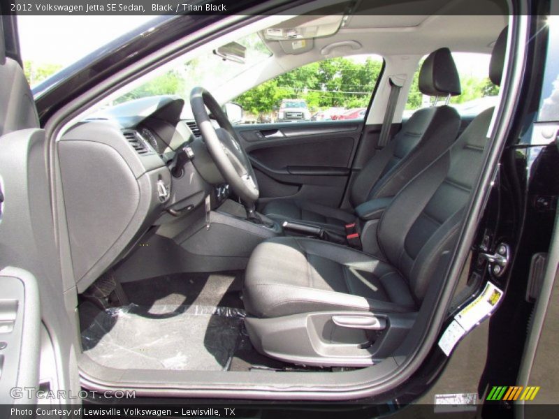Black / Titan Black 2012 Volkswagen Jetta SE Sedan