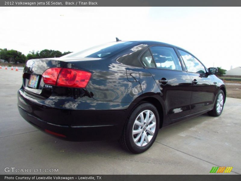 Black / Titan Black 2012 Volkswagen Jetta SE Sedan