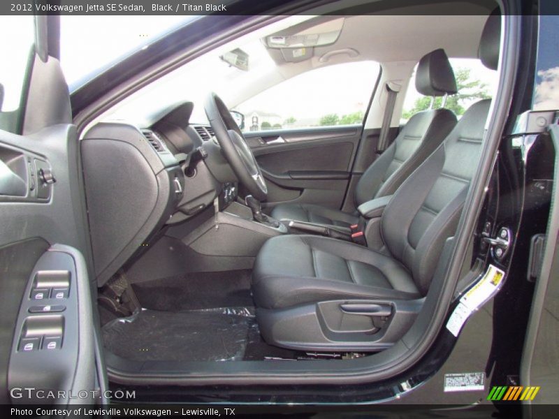 Black / Titan Black 2012 Volkswagen Jetta SE Sedan