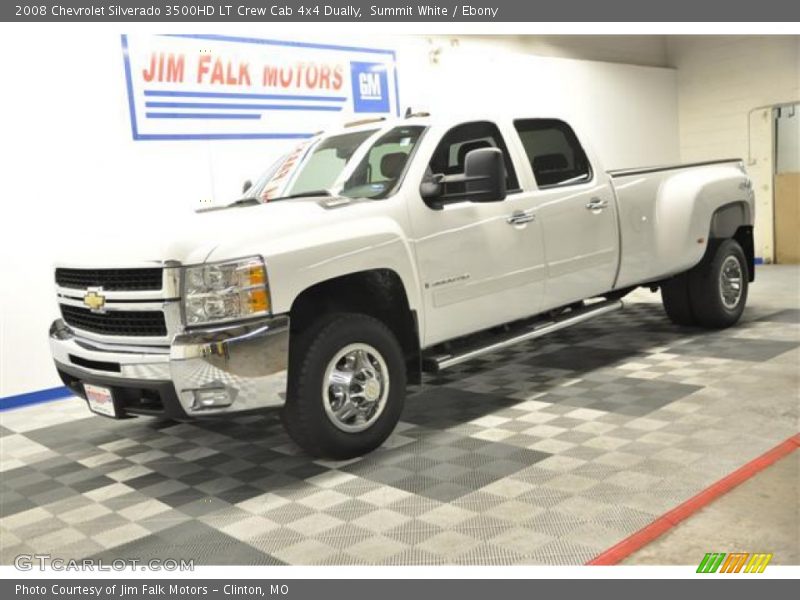 Summit White / Ebony 2008 Chevrolet Silverado 3500HD LT Crew Cab 4x4 Dually