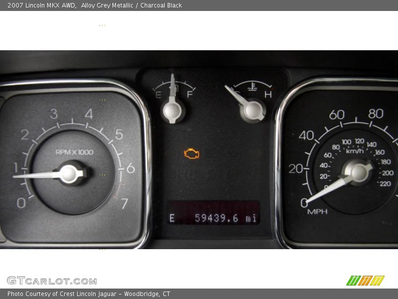 Alloy Grey Metallic / Charcoal Black 2007 Lincoln MKX AWD