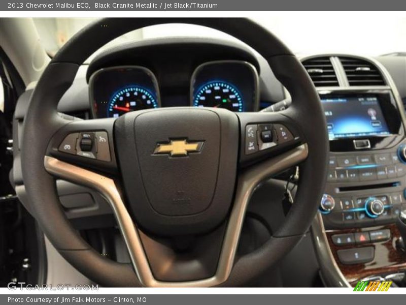 Black Granite Metallic / Jet Black/Titanium 2013 Chevrolet Malibu ECO