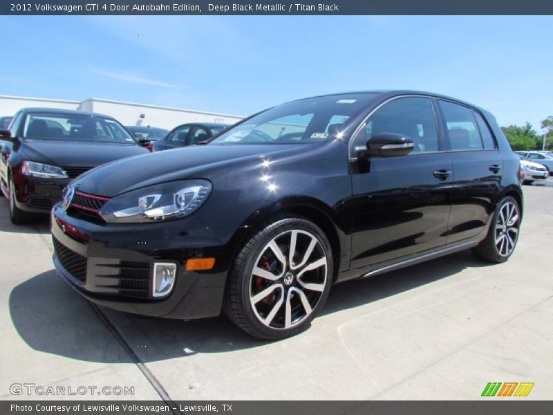 Deep Black Metallic / Titan Black 2012 Volkswagen GTI 4 Door Autobahn Edition