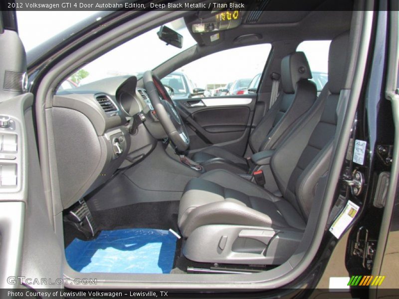 Deep Black Metallic / Titan Black 2012 Volkswagen GTI 4 Door Autobahn Edition
