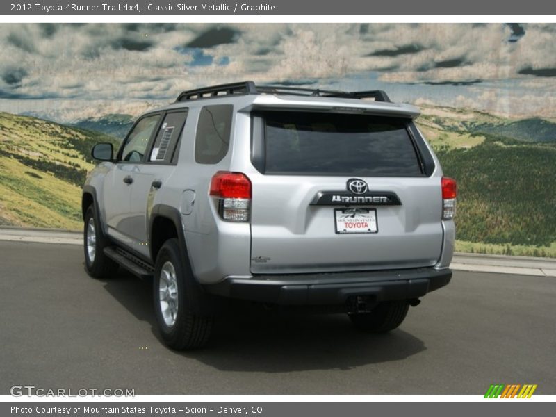Classic Silver Metallic / Graphite 2012 Toyota 4Runner Trail 4x4
